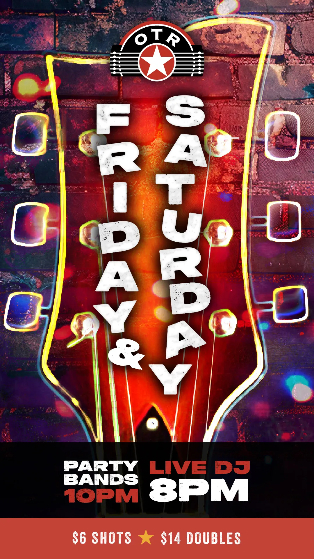 Daily Line Up Friday Saturday on the rocks Party Bands 10 PM Live DJ 8PM