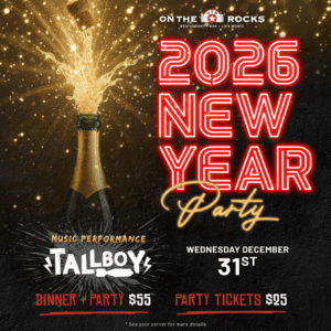 NYE Party Ticket @ On The Rocks