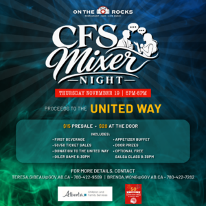 CFS Mixer Night — Nov. 19 (Proceeds to United Way)